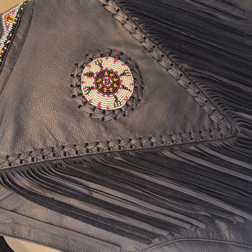 Leather Fringe Vest - Picture 5 of 12